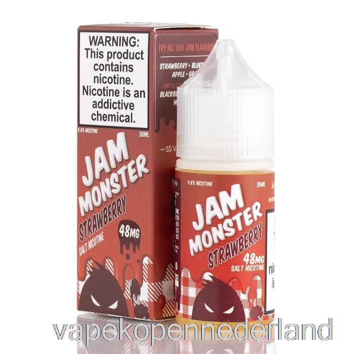 Elektronische Sigaret Vape Aardbei - Jam Monsterzouten - 30ml 48mg